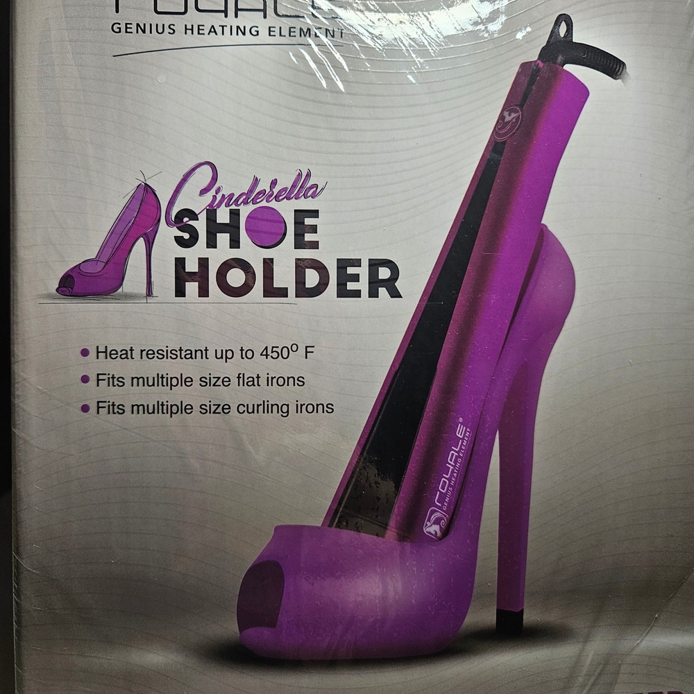 Royale Cinderella Shoe Holder Women Deep Purple Heat Resistant Hair Tool Stand